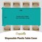 Exquisite 12-Pack Premium Plastic Tablecloth 54in. x 108in. Rectangle Plastic Table Cover
